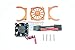 Traxxas E-Revo 2.0 VXL Brushless (86086-4) Upgrade Parts Aluminium Motor Heatsink With Cooling Fan - 1 Set Orange
