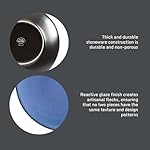 Gibson Elite Soho Lounge Round Reactive Glaze Stoneware Dinnerware Set, Service for 4 (16pc), Blue, Soho Round. - Image 4