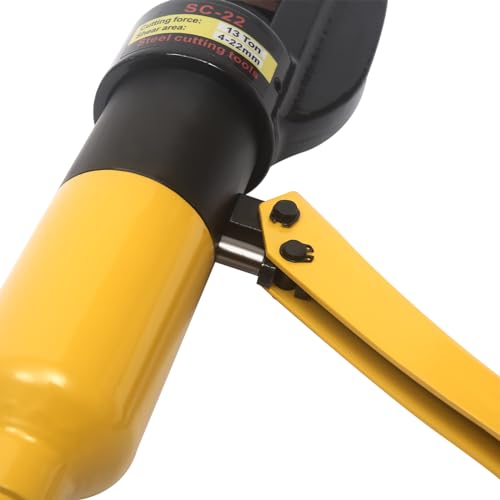Hydraulic Rebar Cutter 4-16mm Steel Rod Cutting Tool 8T Hydraulic Bolt Cutter with Tool Case - Image 6