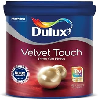 Dulux Velvet Touch Pearl GLO Interior Emulsion Paint (1L, Bronze Amulet) – Luxurious soft-sheen wall paint, highly durable, washable, rich, intense colors, with 6-year warranty