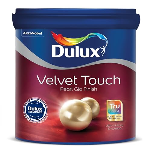 Dulux Velvet Touch Pearl GLO Interior Emulsion Paint (1L, Bronze Amulet) – Luxurious soft-sheen wall paint, highly durable, washable, rich, intense colors, with 6-year warranty