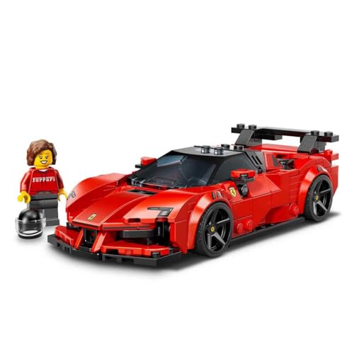 LEGO Speed Champions Ferrari SF90 XX Stradale Sportwagen - Modellbau mit sammelbarer Fahrer Minifigur - Geburtstagsgeschenkidee für Jungen ab 9 Jahren und Motorsportfans - 77254