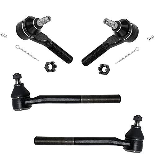 Image of Detroit Axle - 4WD Front Upper Control Arms Ball Joints Tie Rods + 20pc Lug Nuts Replacement for Chevy GMC Blazer S10 Bravada Sonoma Jimmy - 34pc Set