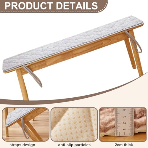 Coussin de balançoire de jardin antidérapant avec sangles d'attache - 5