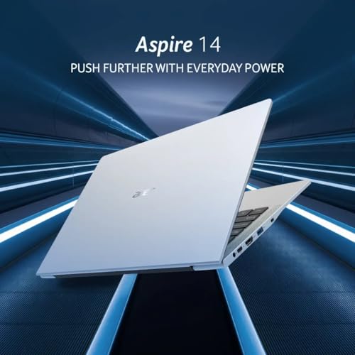 Image of acer Aspire 14, 13th Gen, Intel Core i5-13420H Processors, 16 GB RAM, 512 GB SSD, WUXGA IPS, 14 inch /35.56 cm, Windows 11 Home, MSO, Pure Silver, 1.44 kg, AS14H-53, Backlit KB, Thin and Light Laptop