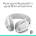 Logitech Zone Vibe 100 Lightweight Wireless Over Ear Headphones with Noise Canceling Microphone, Advanced Multipoint Bluetooth Headset, Works with Teams, Google Meet, Zoom, Mac/PC - Off White