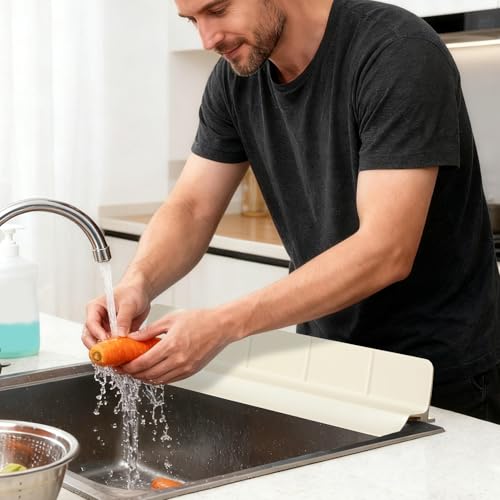 Protector de borde del fregadero en silicona de alta durabilidad y panel flexible 4