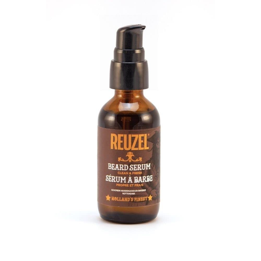 Reuzel Beard Box Coffret Cadeau 6 Pièces Huile à Barbe, Baume à Barbe, Beard Foam Wood & Spice, Shampoing à Barbe, Peigne à Barbe, Porte-clés