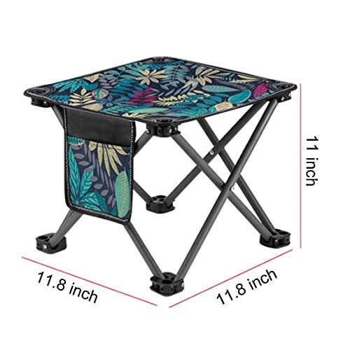 Protable-Folding-Stool-Light-Weight-Mini-Camping-Stool-with-Carry-Bag-for-Indoor-or-Outdoor-Activeites-Camping-Fishing-HikingBlack