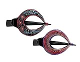 Hair Barrette Hand painted Hair Clips. Styling for Women and Girls. this Attractive Hair Accessory c