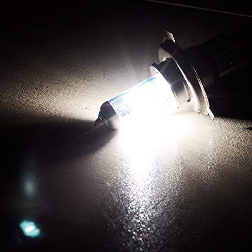 WinPower HS1 35 / 35W 12V Motorrad Halogenscheinwerfer 5000K Warmweiß Superhelle Fernlicht Abblendlicht Doppelscheinwerfer Lampe Glühbirnen, 2 Stück