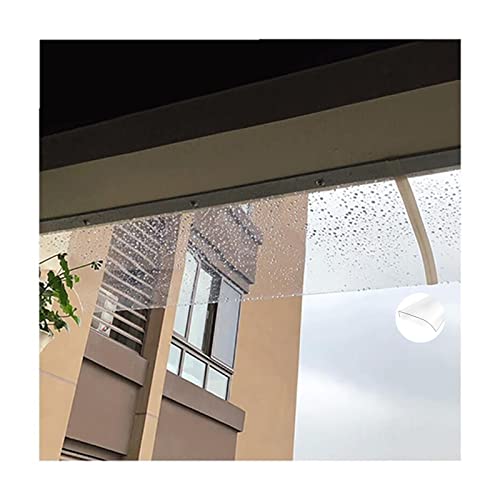 Auvent de porte et fenêtre invisible polycarbonate abri extérieur imperméable 40x30