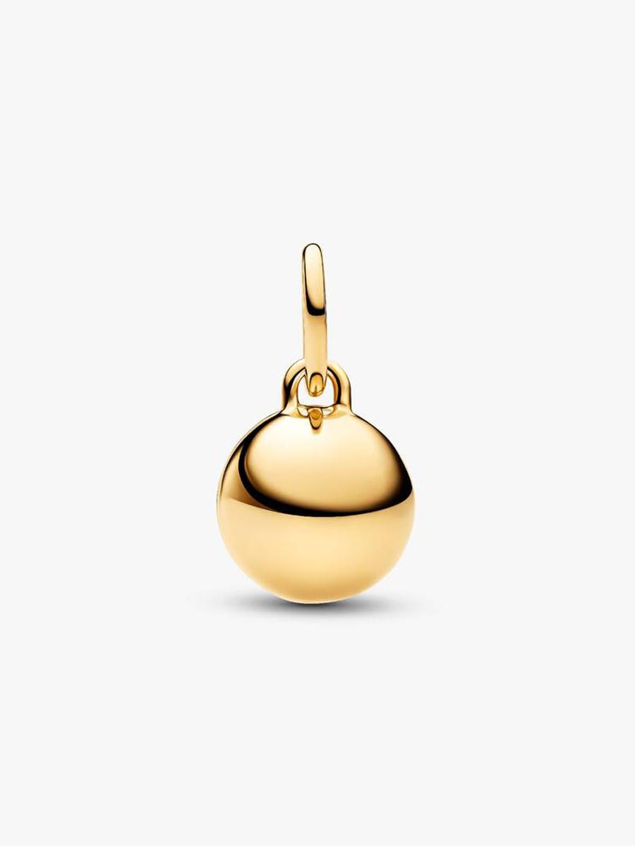 PANDORA Charm Mama zawieszka otwierana z 14-karatowym złotem, zawieszka z grawerunkiem "Ich liebe dich und Cubic Ziria", kompatybilna z Moments ME, 764457C01