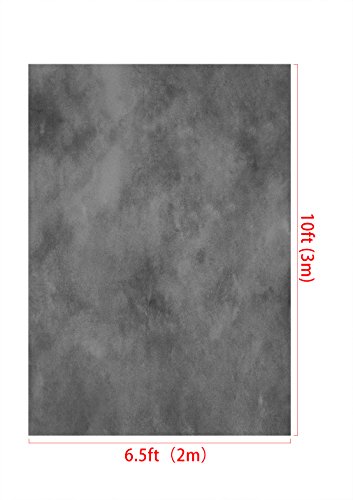 Kate 6.5Ft(W) X10Ft(H) Texture Portrait Photography Backdrops For Photographers Microfiber Grey Abstract Old Master Photo Backdrop (A Little Green) #TOP2