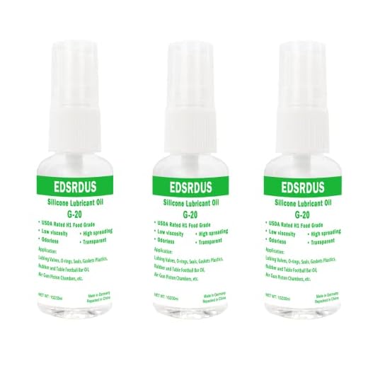 EDSRDUS G-20 Low Viscosity, Silicone Lubricant Spray for Airsoft, Foosball Rod Oil, Multi-Purpose Silicone Oil, Made in Germany 1OZ(30ml) x 3