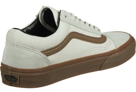 Vans Old Skool, sneakers basses beige et blanc en taille 38