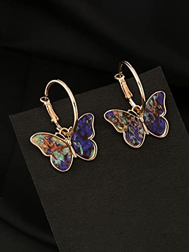 Butterfly Drop Earrings for Women - Birthday Anniversary Gift