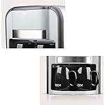 QJRGUY Portable Outdoor Travel Maker Household Appliances 2 Cups Drip 420W Electric Automatic Coffee Steam Espresso Machine Easy To Operate Silver Grey - Image 3