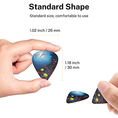 Lot de 6 médiators pour guitare acoustique et électrique Motif dauphins et poissons coraillés - Les Beatles, Paul McCartney, John Lennon, RIngo Starr, George Harrison Lot de 6 médiators pour guitare acoustique et électrique Motif dauphins et poissons coraillés – Image 8