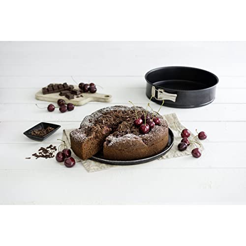Foto von Zenker Springform Ø 20 cm, Backform mit Antihaftbeschichtung, runde Kuchenform mit Flachboden (Farbe: schwarz), Menge: 1 Stück