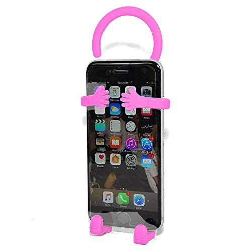 Bondi Silicon Flexible Cell Phone Holder, (Pink)