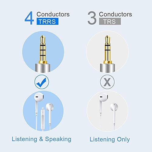 Male To Female Audio Cable 1.5Ft,Tan Qy Male To Female For Phone Headphone Conversion Cord 3.5Mm 4 Pole Audio Adapter For Tablet/Pc/ Ps4 And More (1.5Ft, Silver) #TOP2