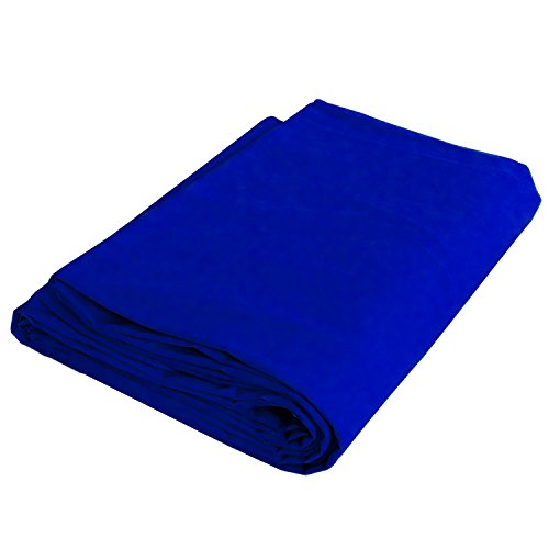 DynaSun Fotostudio Stoff Hintergrund Pro W003 2,8x4,0 Blau Stoffhintergrund Dicke Baumwolle 140g/sqm