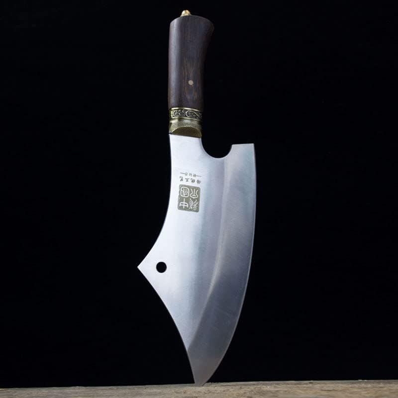 MAYiT Meat Cleaver Knife, 9.5 Inch Chopper Knife Sharp Cleaver Machete Hatchet Butcher Longquan Kitchen Knives Meat Poultry Tools Handmade