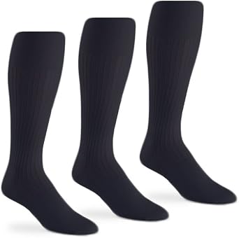 Jefferies Socks Mens Sheer Nylon Mid Calf Dress Socks 3 Pair Pack