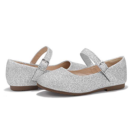 DeerBunny Girls Ballet Flats Shoes Wedding Princess Dress Mary Jane Shoes(Toddler/Little Kid/Big Kid)2