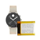 SwarKing Rechargeable 0-Cycle Replacement Battery APP00302 Compatible with Movado Connect 2.0 40mm Smart Watch 300mAh 3.8V