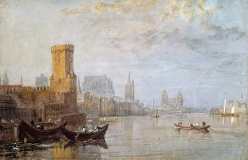Lienzo artístico Colonia sul Reno de Turner, pintura sobre lona de alta calidad de 60x90cm