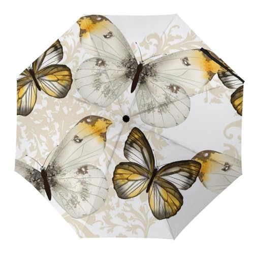 Parapluie automatique compact pastèque résistant au vent fort