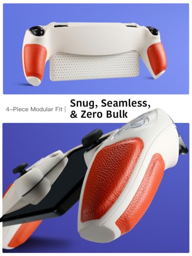 Image of PlayStation Portal Case, Slim Shockproof Protective Cover,White &Orange