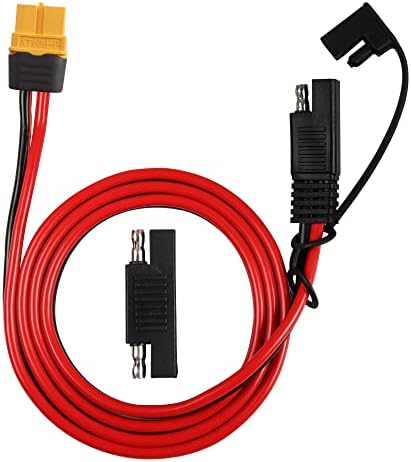 YIMIKEDAYA Verlengkabel XT60, 12 AWG, XT60, stekker op aansluiting, compatibel met EcoFlow