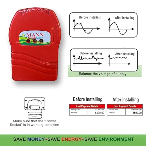 Image of Pack of 1 (power saver electricity home) Save Upto 40% Electricity Bill Everyday | 3D Hologram Original Tested Product | The Superior, Digital & Powerful Electricity Saver Device (Pack of 1)
