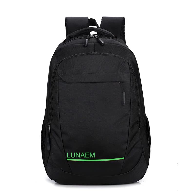 LUNAEM Casual Travel Laptop Backpack for Men and Women, College Bookbag Fits 15.6 Inch Notebook (Green)2