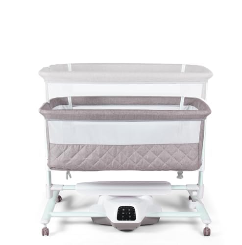 BEBE2LUXE IDream Deluxe Berceau Cododo Électrique Bébé avec Bercement Automatique, Musique & Télécommande, jusqu'à 9 kg
