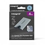 Integral SlimXpress Pro 4TB Portable SSD External Hard Drive: USB-C, 2000MB/s Read/Write, USB 3.2 Gen 2x2, Compact Design, Plug & Play, Compatible with Mac, Windows PC, Android, Xbox, PlayStation