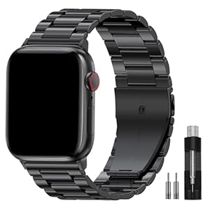 OULUOQI Compatible with Apple Watch Straps 44mm 46mm 45mm 49mm 40mm 42mm 41mm 38mm Men & Women, Business Metal Stainless Steel Replacement Bands for iWatch Series 11 10 9 8 7 6 5 4 3 2 1, ltra 3, E 3