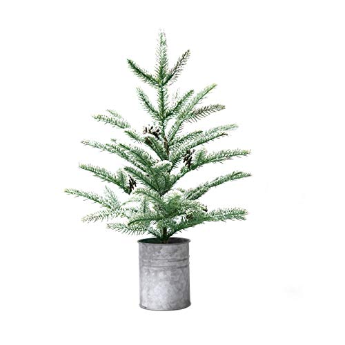 KPCB Small Christmas Tree Mini Christmas Decorations Rustic Style 55 cm