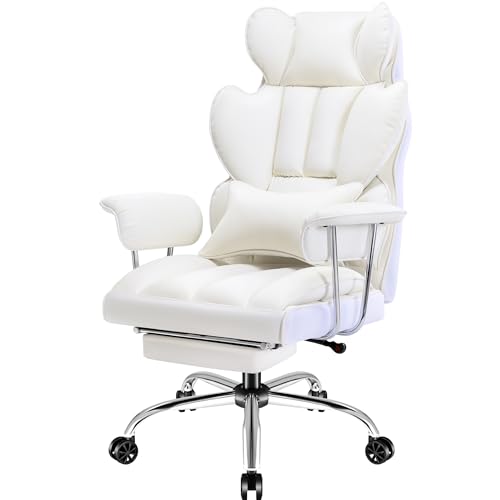Furmax Ergonomic Office Chair, Reclining Height Adjustable Leather