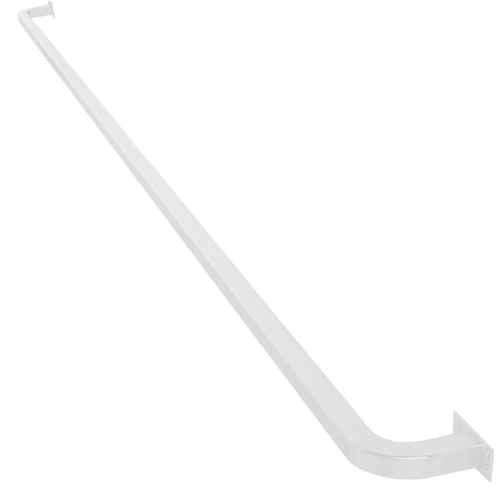 Gyeqxkt One Color Wrought Iron Stair Handrail Outdoor Safety Grab Bar For White Staircase Complete Kit Various (30Cm 60Cm 80Cm 100Cm 150Cm 2M 3M)