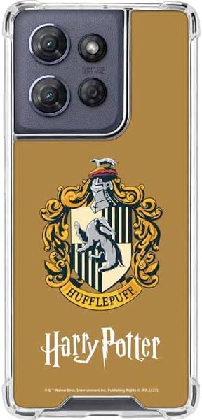 Skinit Clear Phone Case Compatible with Moto G Stylus 5G (2025) - Officially Licensed Wizarding World Harry Potter Hufflepuff Crest Design