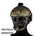 Tactical Goggles UV Protection Windproof Sunglasses with Fixed Straps for Cycling Hunting CS Wargame Airsoft Paintball (Color : GG-004-BK-BK)