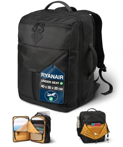 Cabin Max Equator X – Mochila Viaje 40x30x20 Mochila Viaje Cabina Avion 40x30x20 para Ryanair y Vueling, Volotea Bolsa d