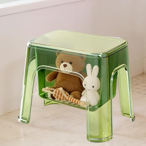 Silla de ducha e impermeable: taburete acrílico transparente para baño 6