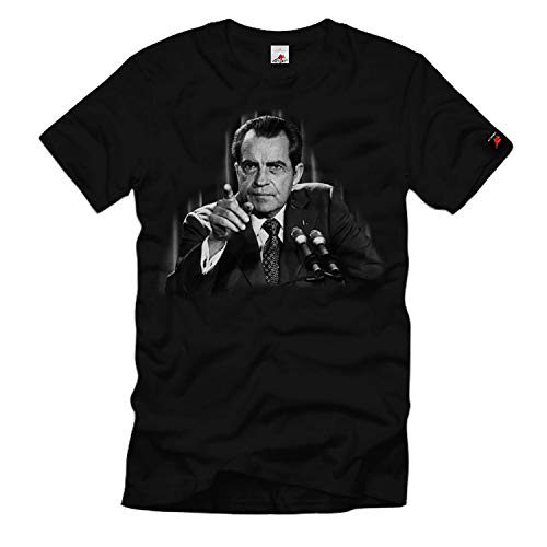 T-shirt Richard Nixon Watergate 37 Président des États-Unis #33550 Noir XXXXL