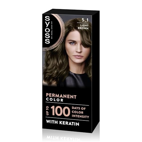 SYOSS Permanent Color 5-1 Castaño Claro, tinte de pelo...
