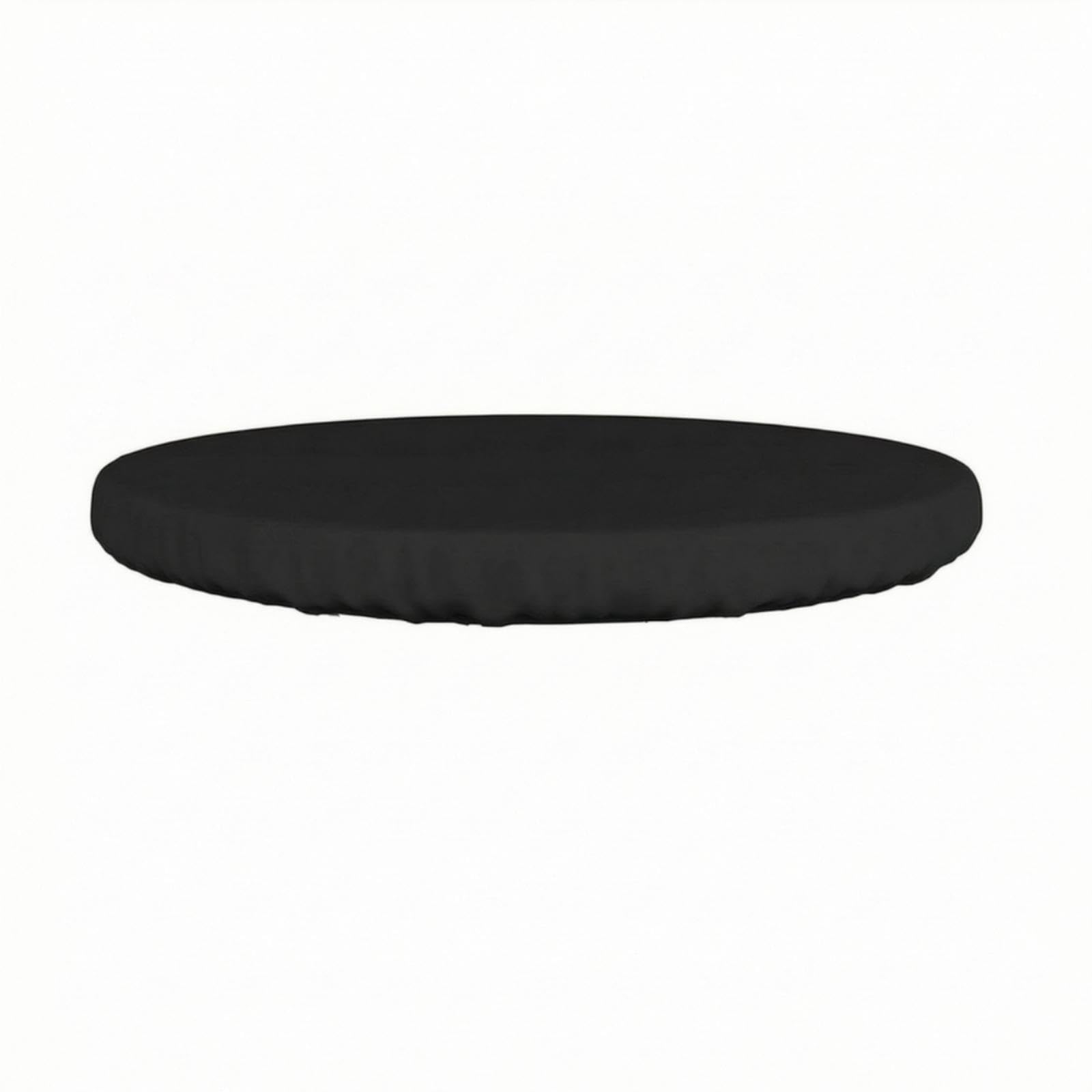 Round Patio Furniture Protector Tailored Round Table Cover Oxford Cloth Black 122x10cm-image-44